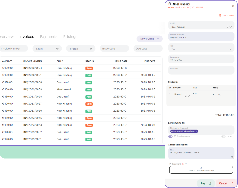 Automated Invoicing
